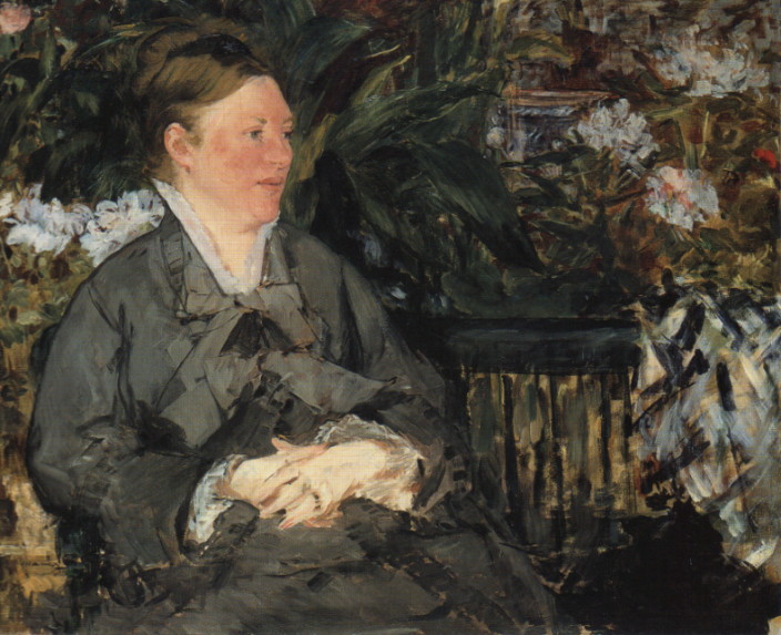 Mme Manet im Gewachshaus